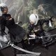 Costume (on left) by Henchmen Studios, cosplay by Gurl With Red Hair & Vivid Vision | Photo by Dave Yang